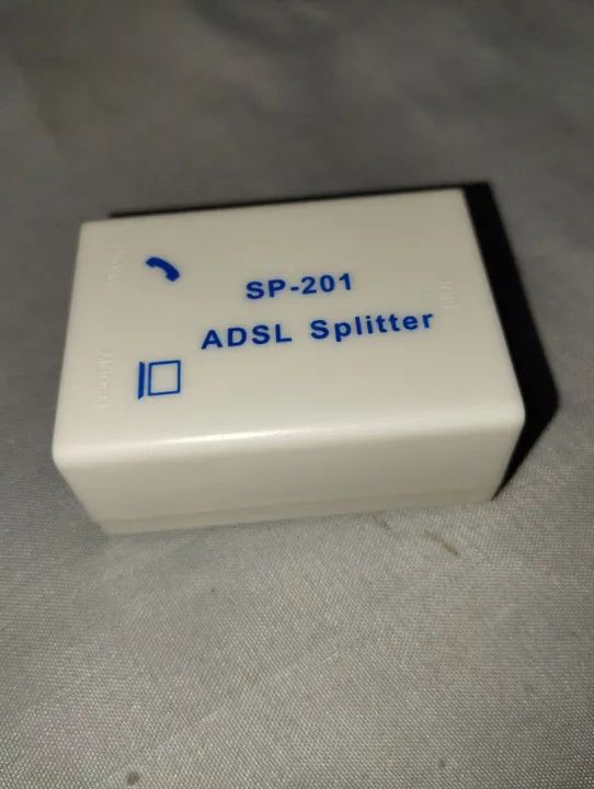 Filtro De Linha Sp 201 duplo Adsl Splitter com cabo