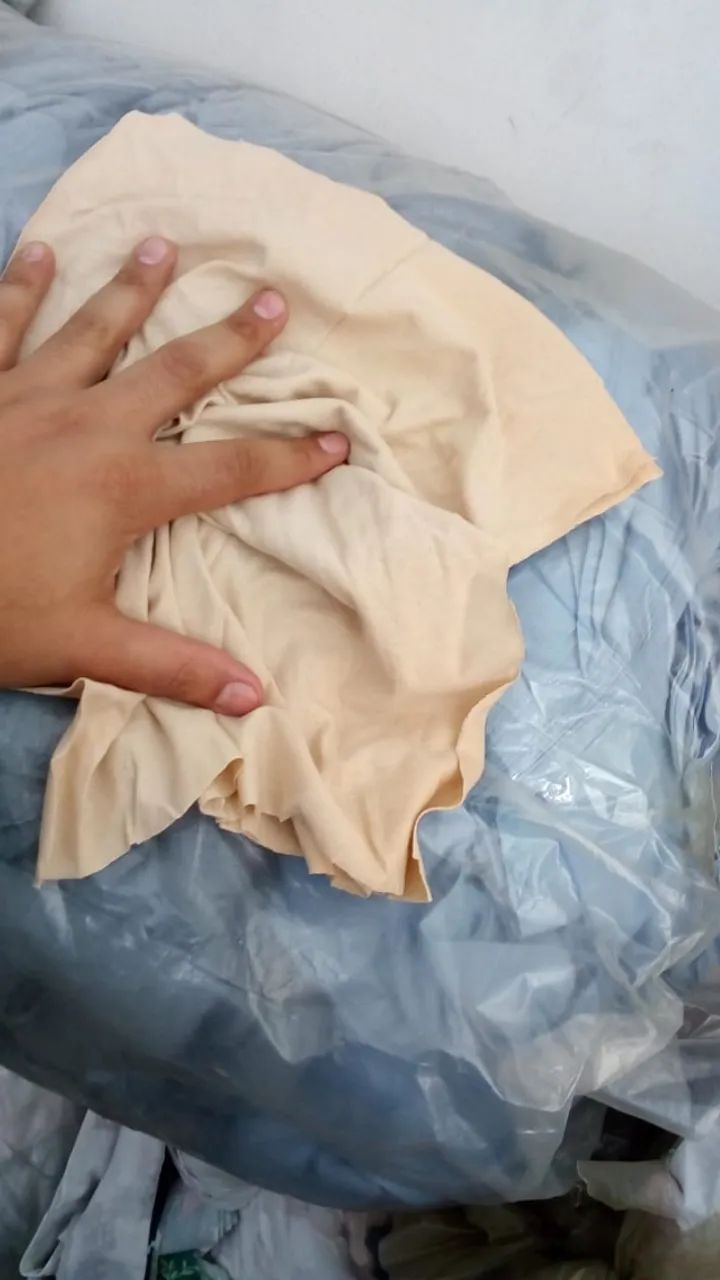 Retalhos tecidos pra limpeza mecânica 100% algodão.