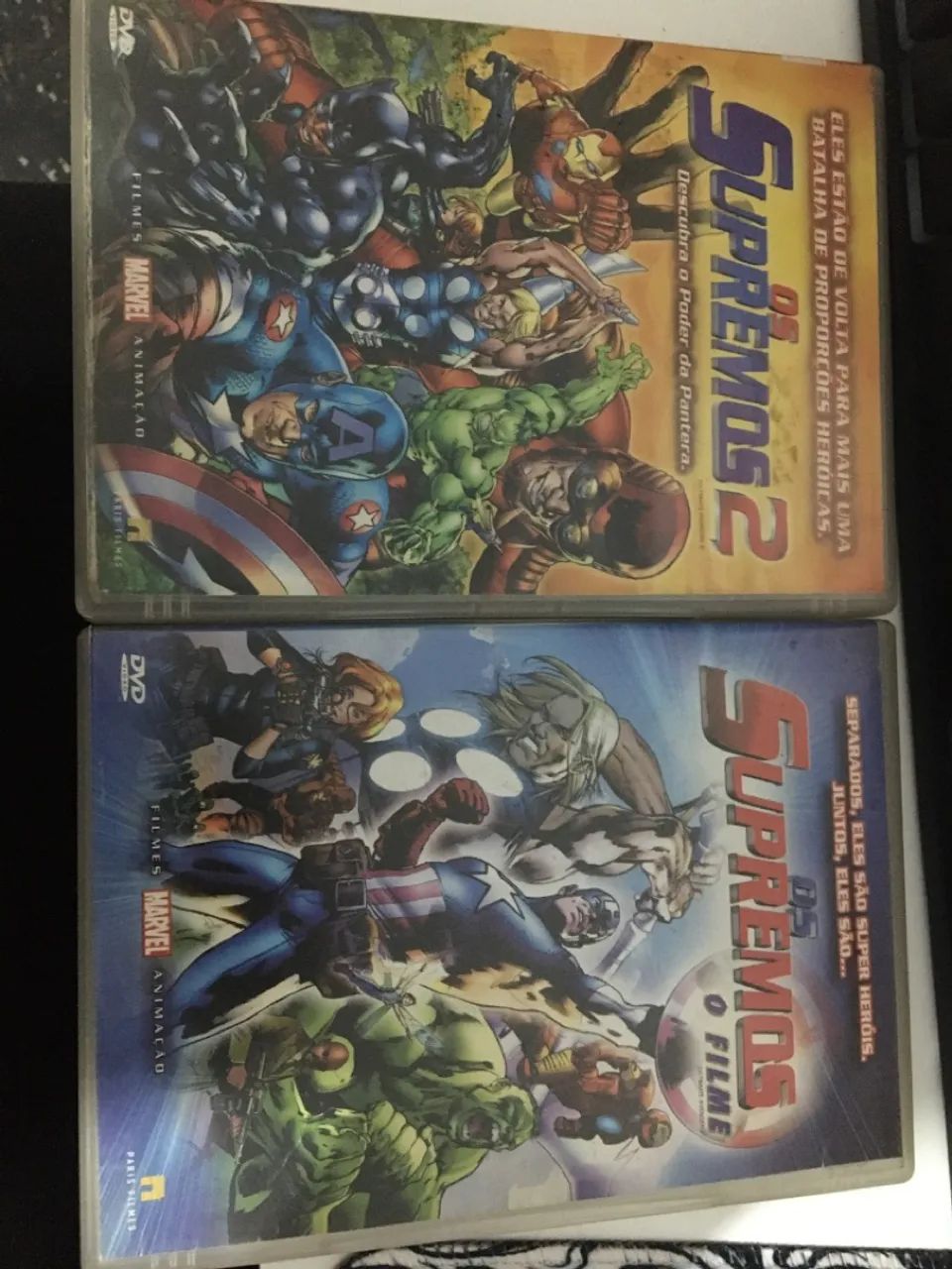 DVD Os Supremos 1 e 2 - Marvel