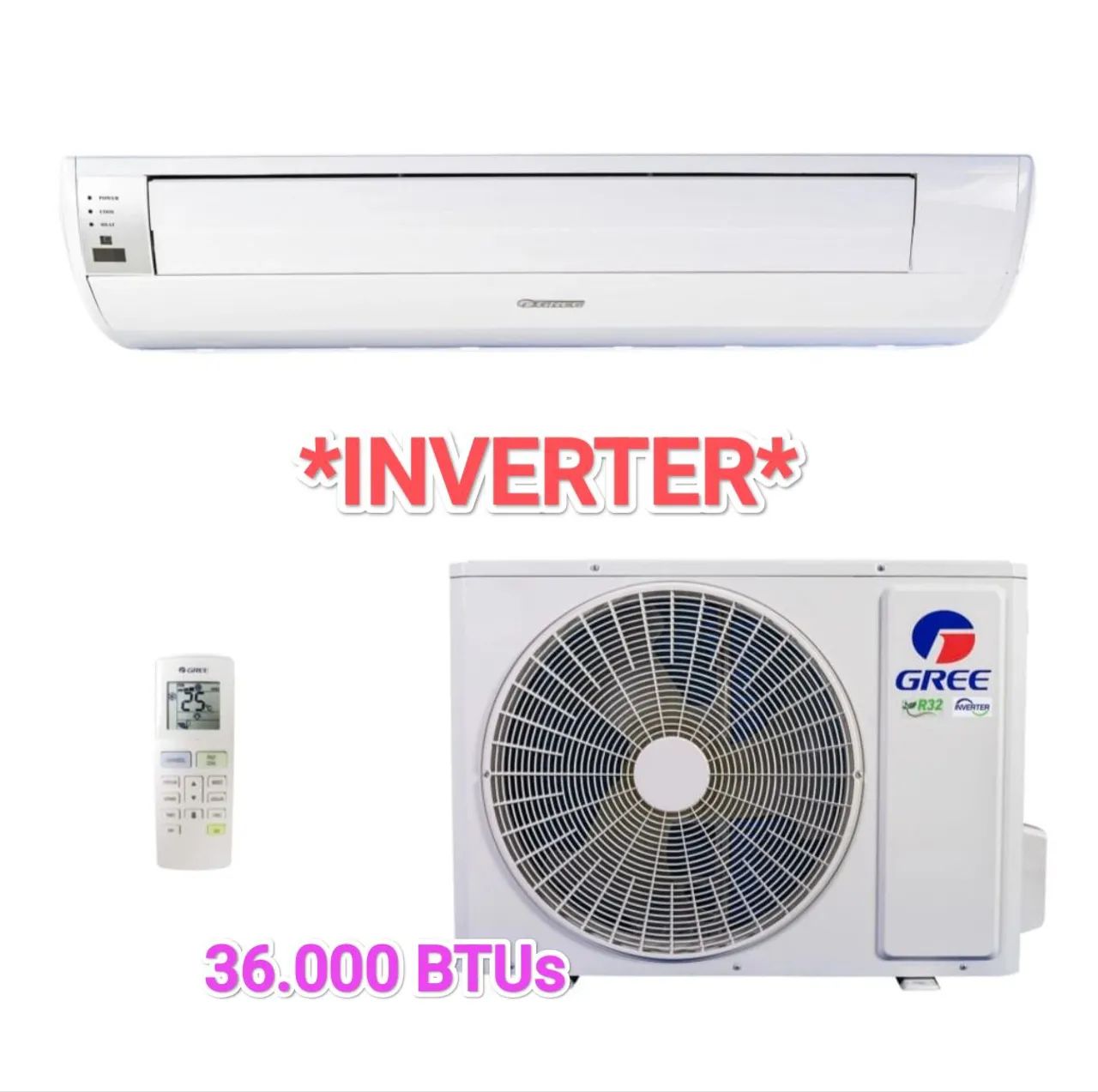 Ar Split Piso Teto Gree Inverter 36000 BTUs+ Novo + Nota + Garantia Fabrica+ Cartão 12x!!!