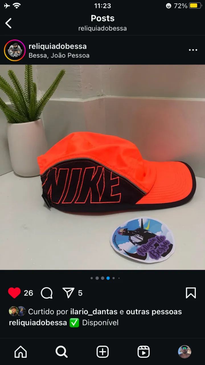 BONÉ NIKE AW84 DRI FIT ORIGINAL LARANJA - Foto 4