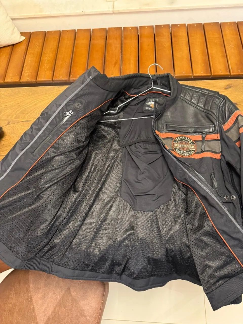 jaqueta de couro original harley davidson - Foto 4