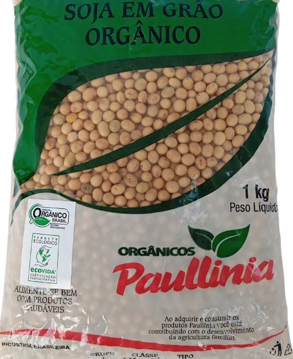 Soja em Grão Orgânico Paullinia 1kg
