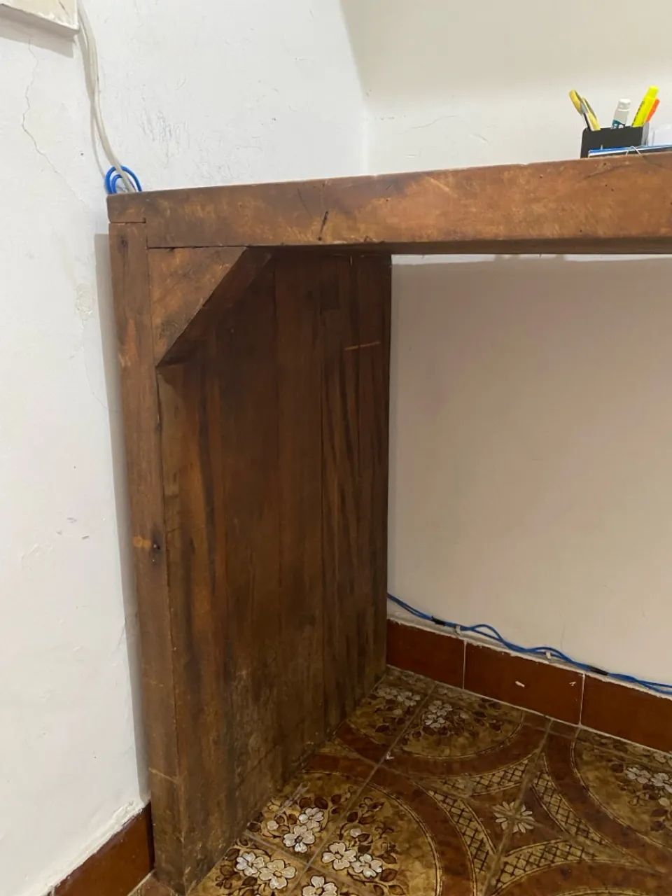 Mesa de madeira rústica - Foto 4