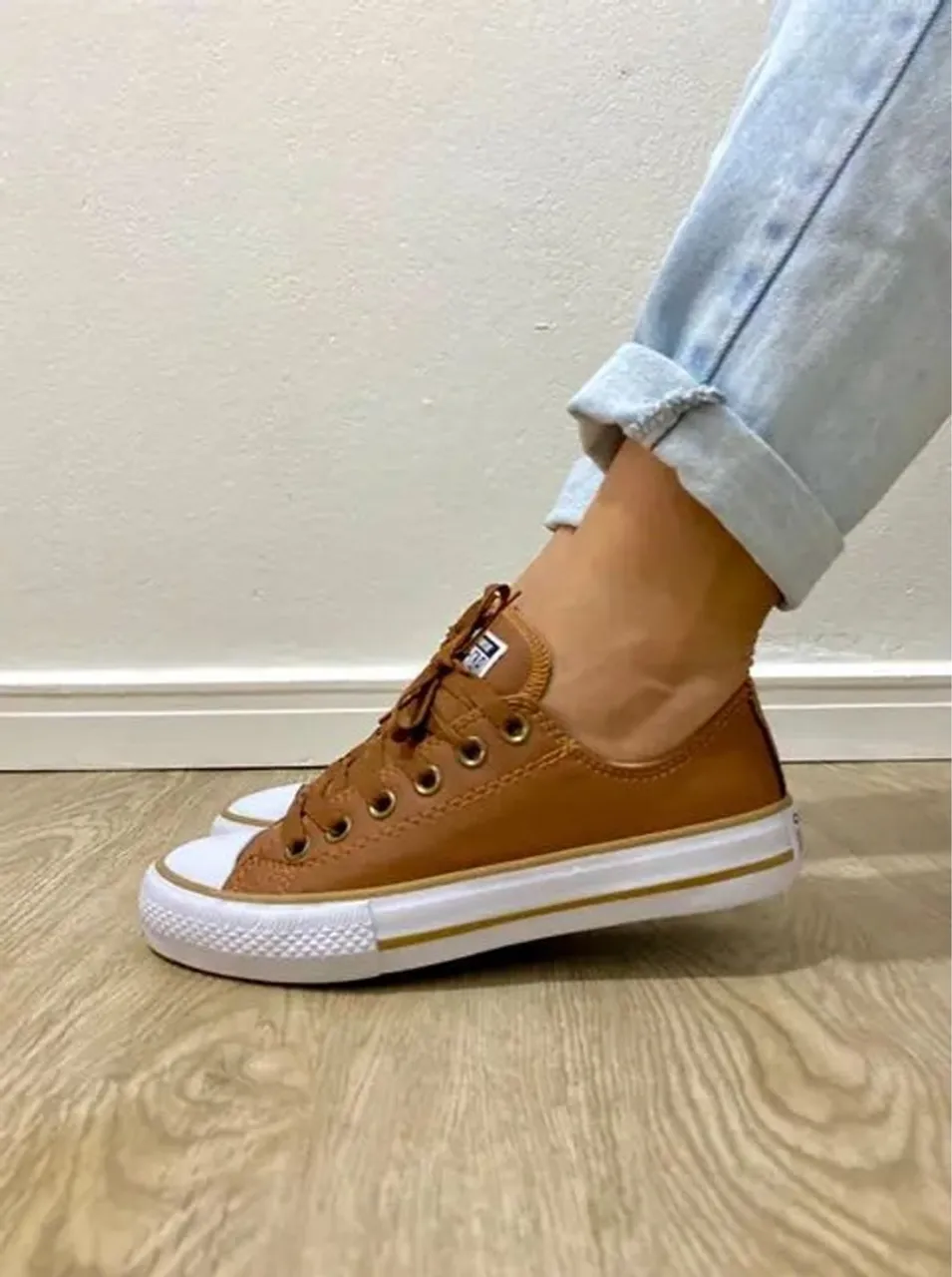 All star caramelo feminino