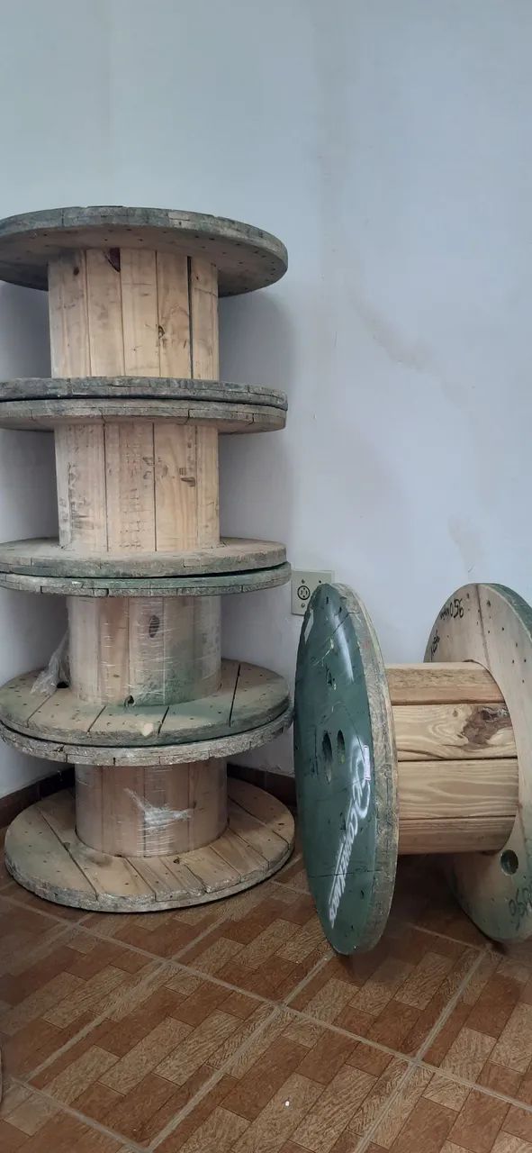  em Madeira para BANQUETAS mesinhas - Foto 3