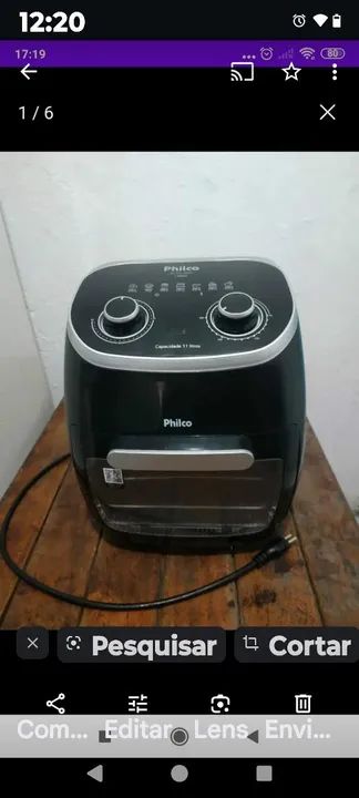 Air Fryer Oven PHILCO 110 v 