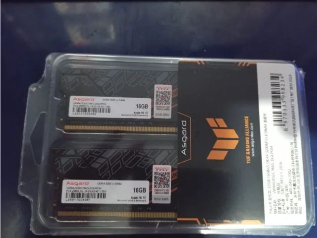 Memória Ram Asgard TUF 32 Gigas (2x16) DDR4 (Leia a Descrição)