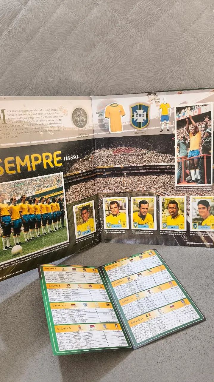 Brasil de todas as copas álbum 2014 completo  - Foto 2