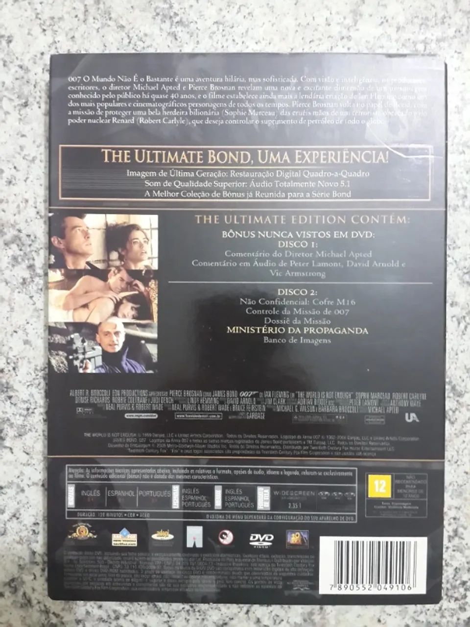 DVD 007 O Mundo Não é o Bastante - DVD, Blu-Ray e Vídeo Cassete