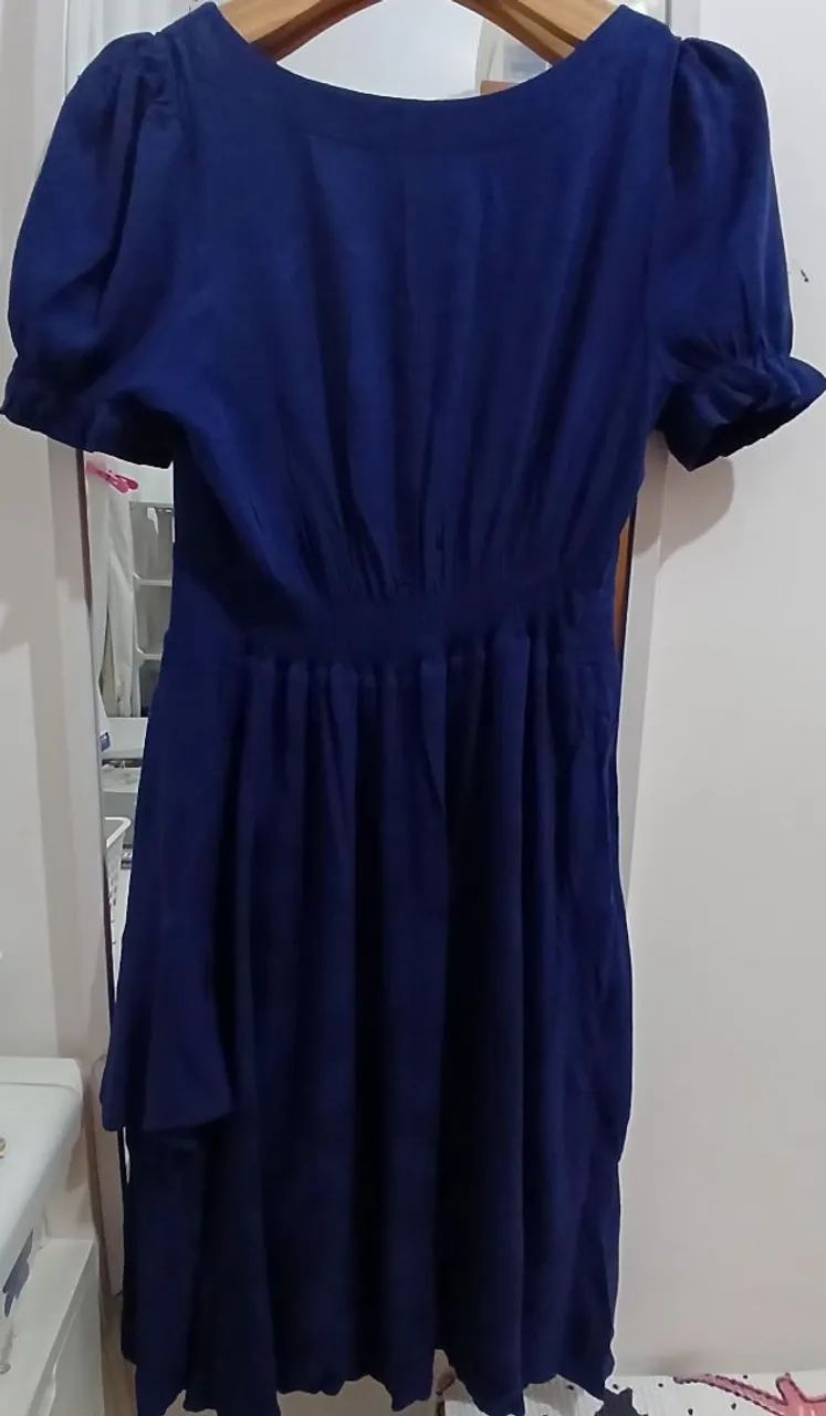 Vestido midi Azul - Foto 3