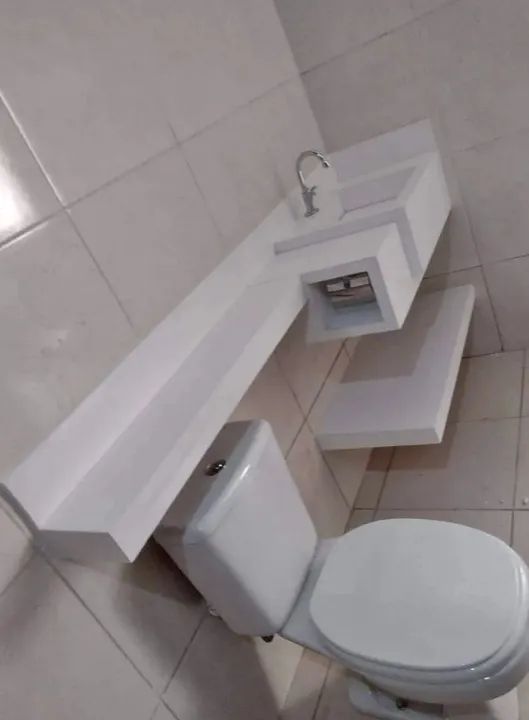 Pia e nicho de porcelanato  - Foto 2