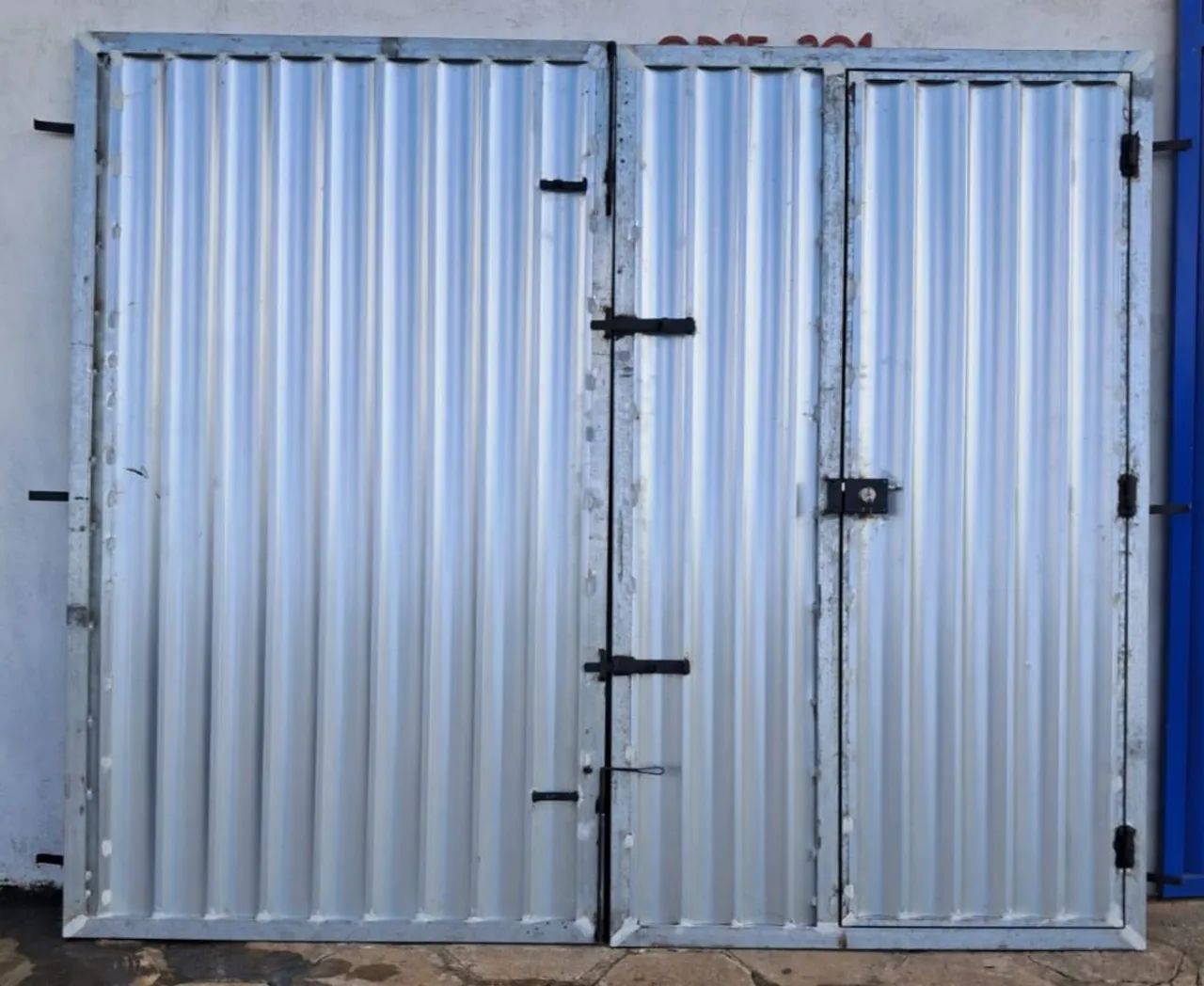 Portão novo galvanizado para garagem  - Foto 3