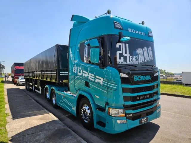 Scania R460 SUPER Ano 24 6x2Geladeira + 4 Eixo Graneleiro Guerra ano 23 13.5x 1.80mts - Foto 10
