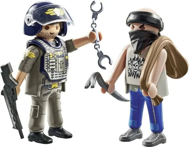 Playmobil Duo Pack 71505 - Policial Tático com Ladrão - Foto 3