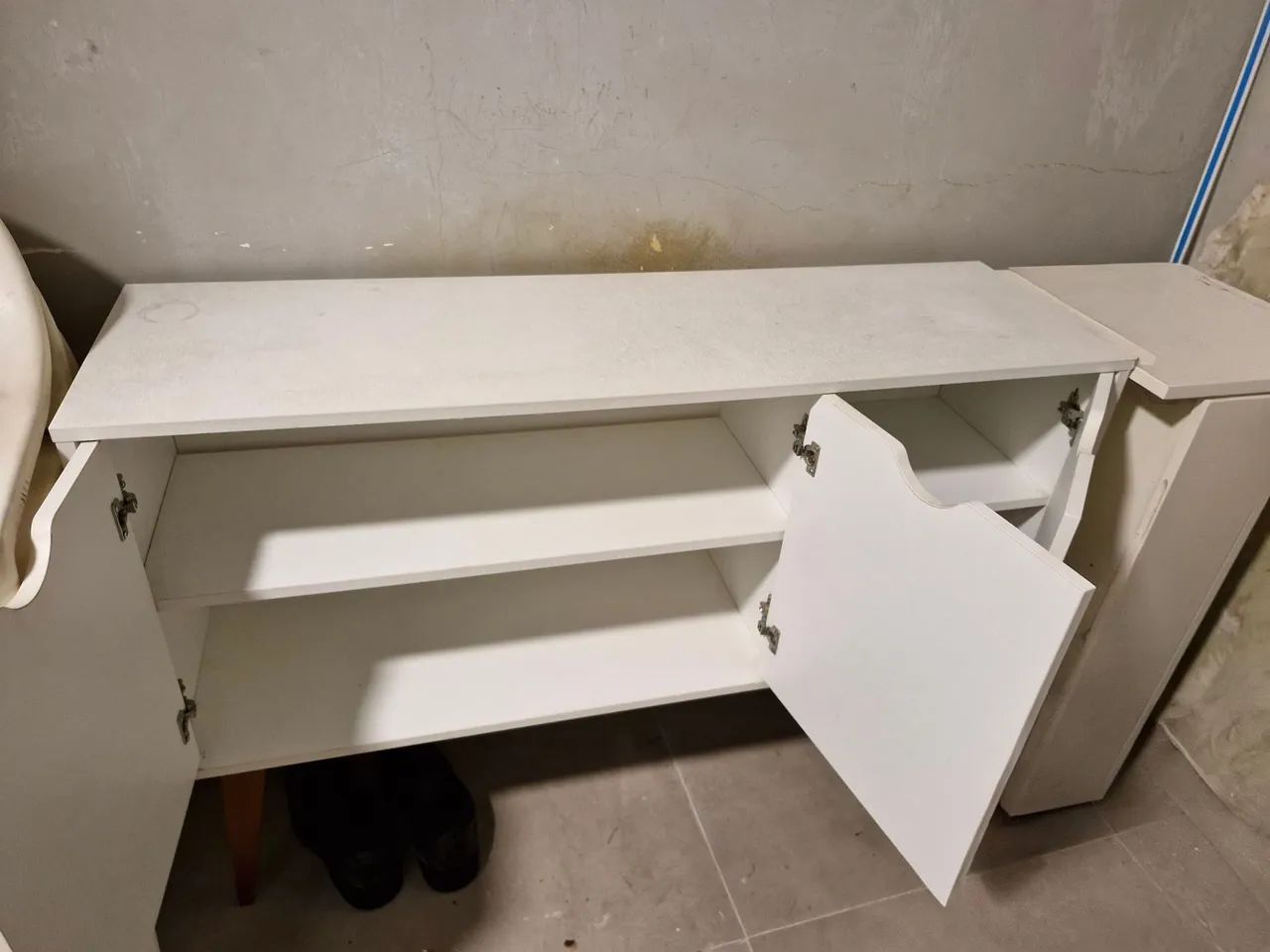 Rack 3 portas branco