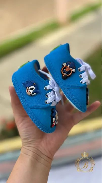 Tênis Sonic para Bebê - Azul - Novo - TAM 17 - Foto 2