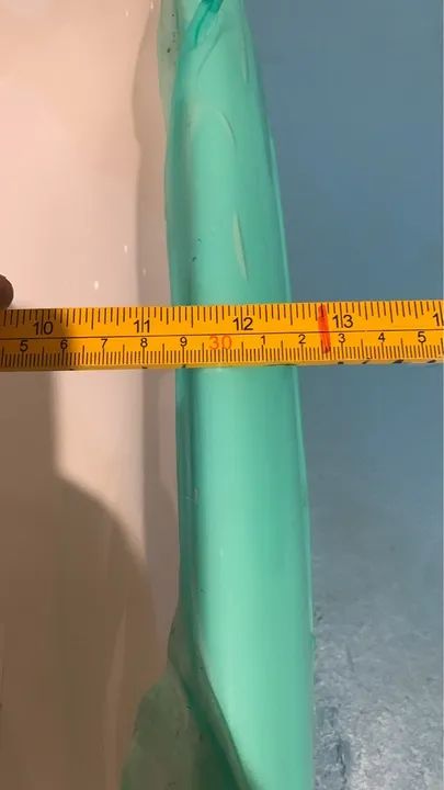 Cuba para Banheiro de Apoio Louça Retangular Branca 41x31cm Cannes Sensea - Foto 6