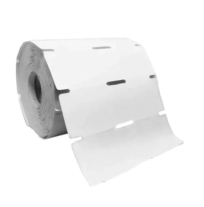 Rolo de etiquetas gôndolas 105x30mm universal papel cartão 150 gr - Foto 2