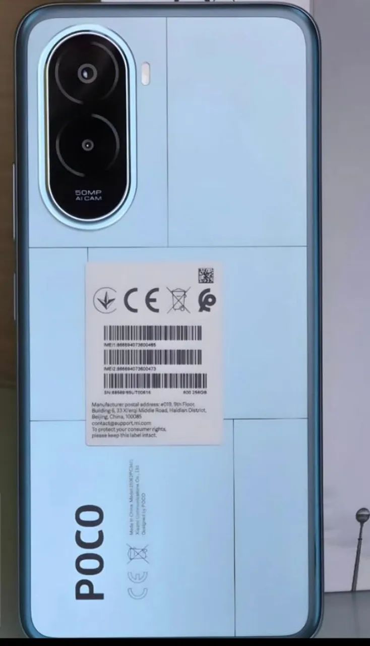 POCO M7 6GB RAM 128GB ROM 4台 Celular Xiaomi POCO M7 6GB de RAM / 128GB / Tela 6.9