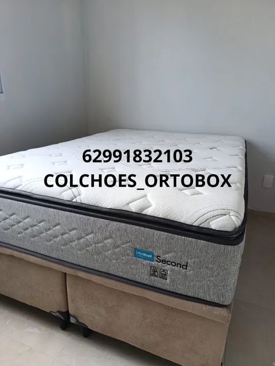 Base e Colchão Casal second da probel suporte de 180 kilos de cada lado - Foto 2