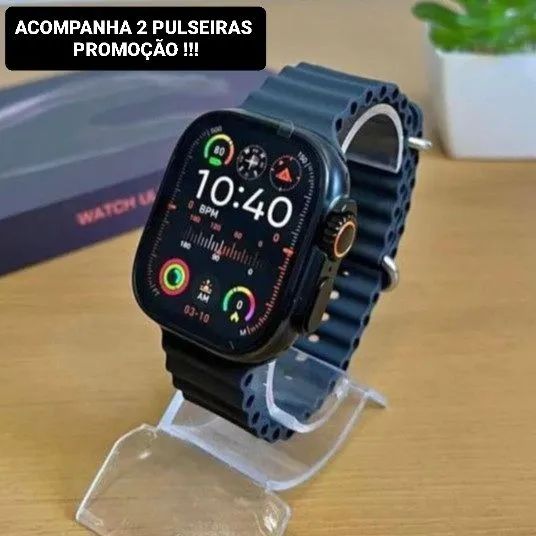 Smartwatch inteligente X10 Ultra WhatsApp + NFC + GPS + Chat GPT (TITANIUM BLACK)