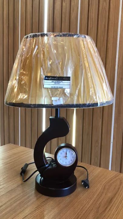 2072 | ABAJUR DE MESA C/ RELÓGIO