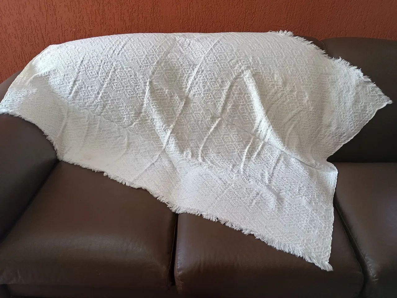 Manta de sofá  branco