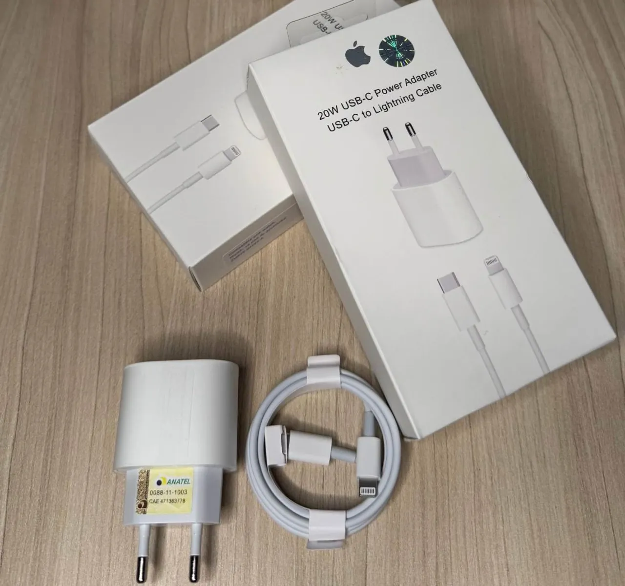 Carregador de iPhone turbo 20w super rápido cabo lightning+ fonte 20w