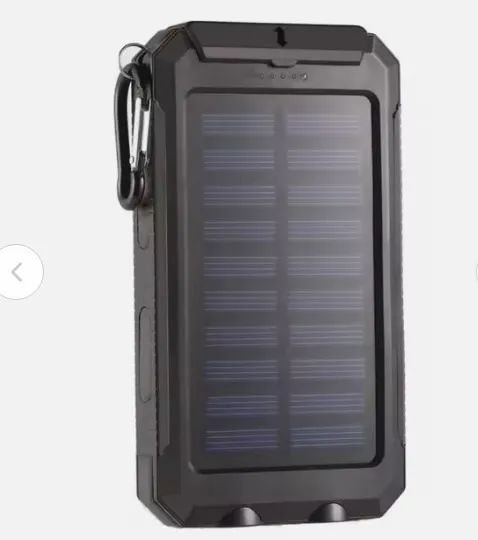 power bank SOLAR  10000mah, COM CARREGADENTO  COM   FUNÇÃO USB