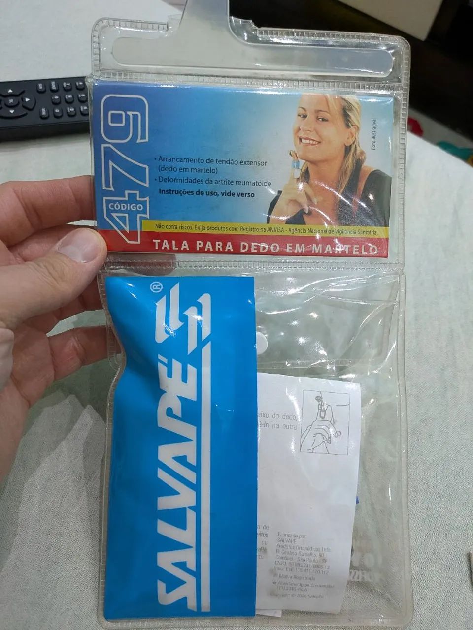 TALA PARA DEDO EM MARTELO SALVAPÉ. DUAS TALAS UMA TAMANHO P OUTRA TAMANHO G - Foto 2