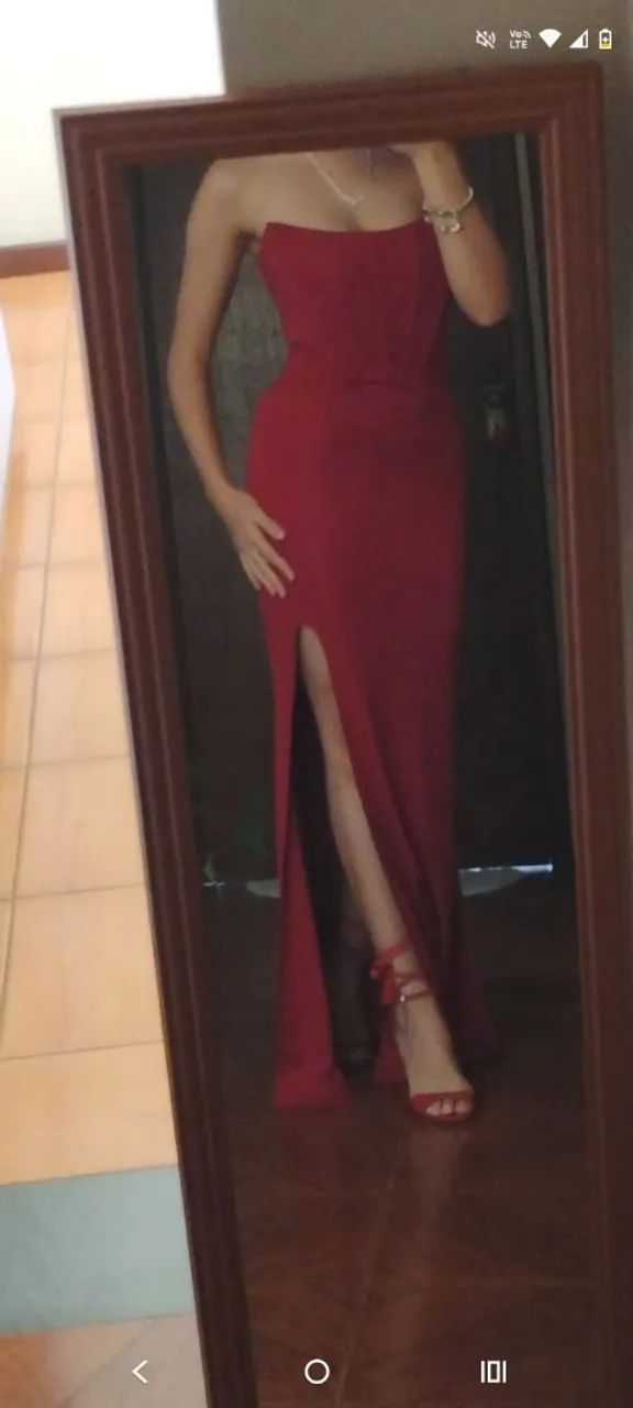 Vestido Longo Vermelho - Foto 3
