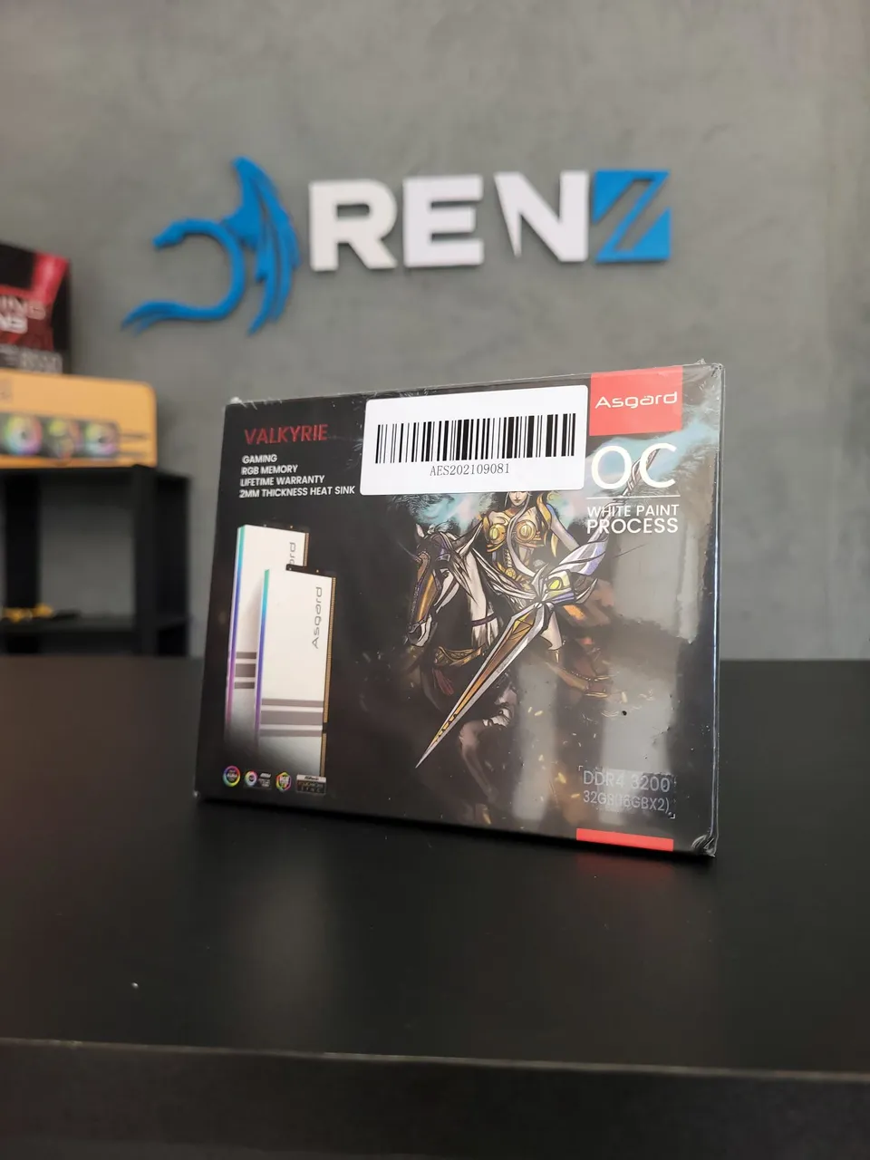 Memória RAM Asgard Valkyrie DDR4 3200mhz (2x16GB) OC White Paint Process