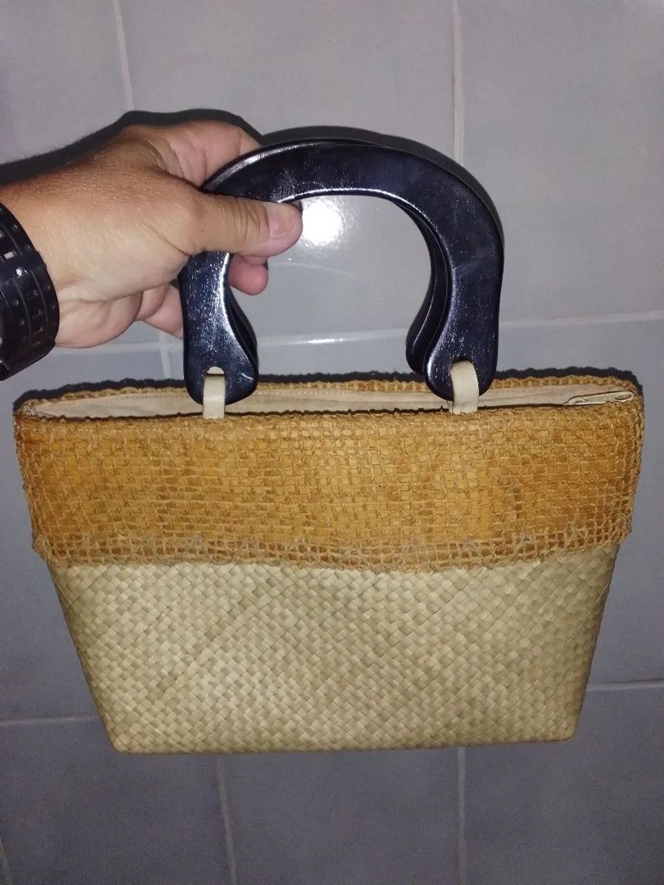 Bolsa de palha artesanal - Foto 4