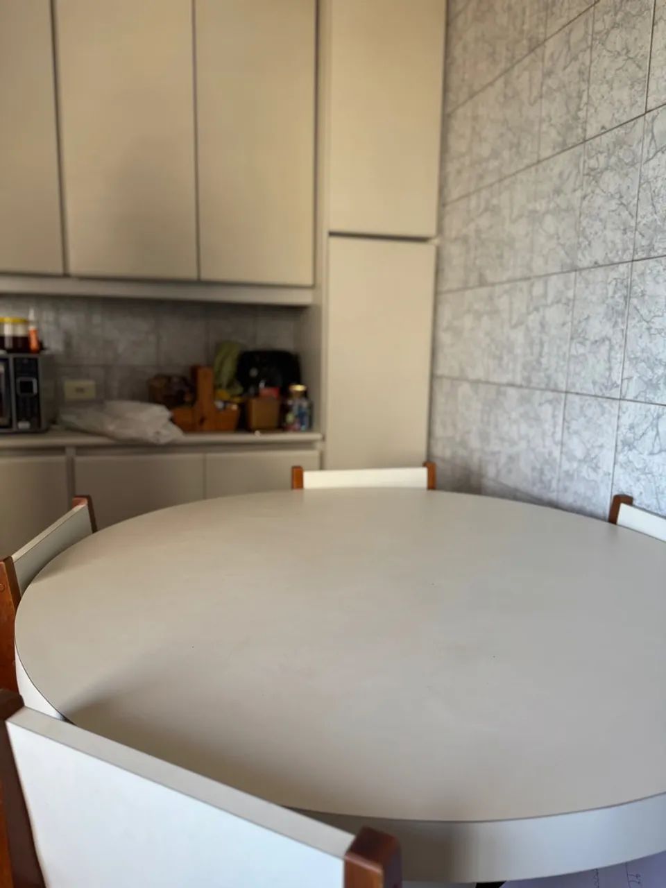 Mesa de Jantar Redonda Branca - Foto 2