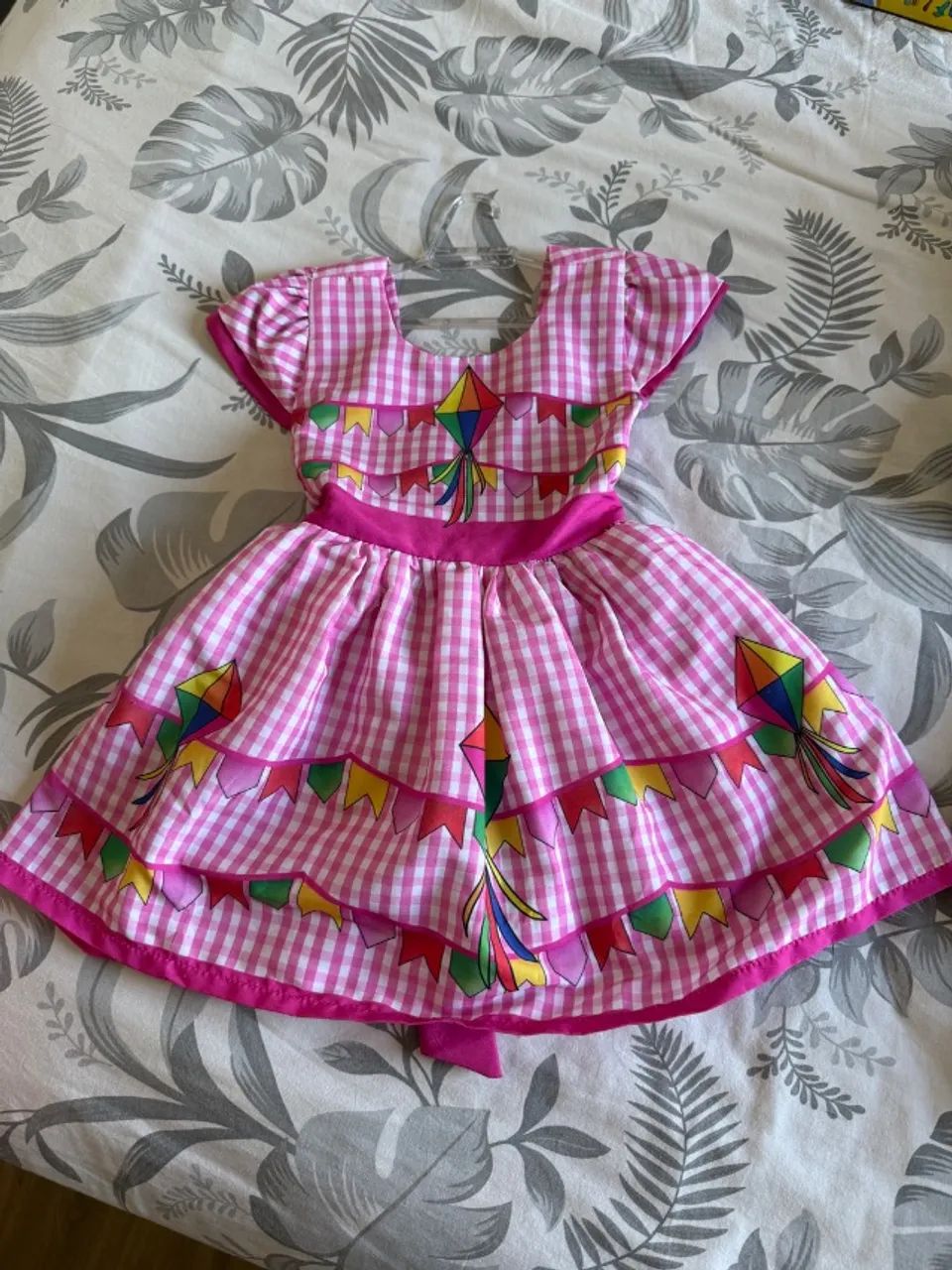 Vestido junino infantil 