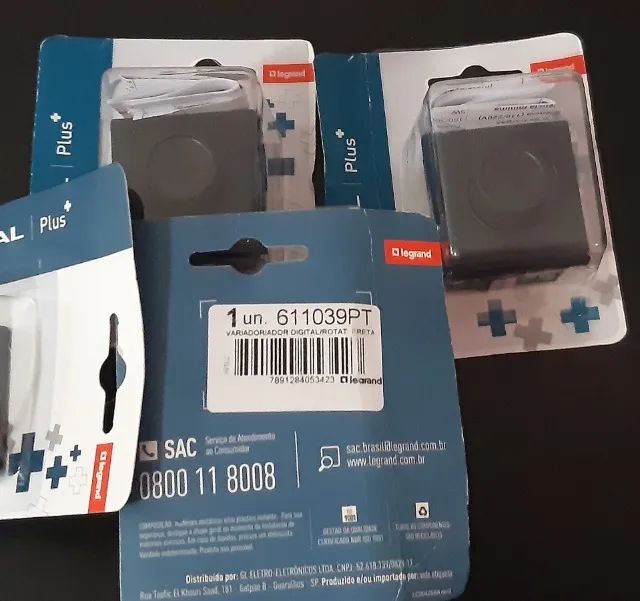 Dimmer Digital Rotivo Universal Bivolt Preto Pial Plus+ Preto 5 Unit  Impecável - Foto 2