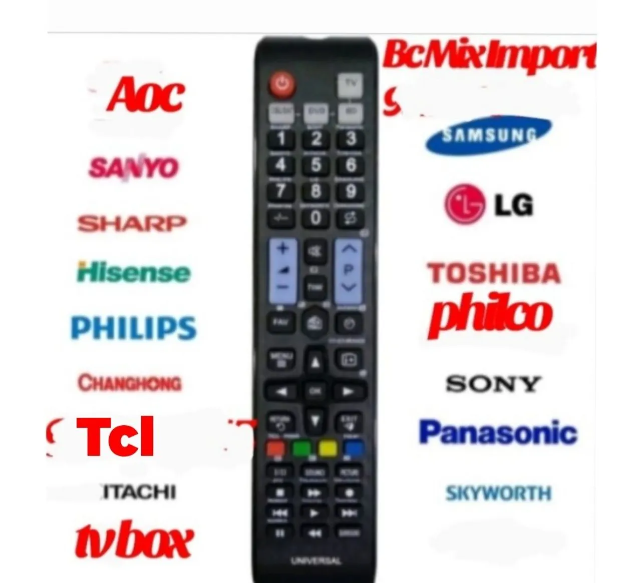 Controle universal de tv smartv LCD leed samsung lg philco tcl Aoc Roku novos entregamos