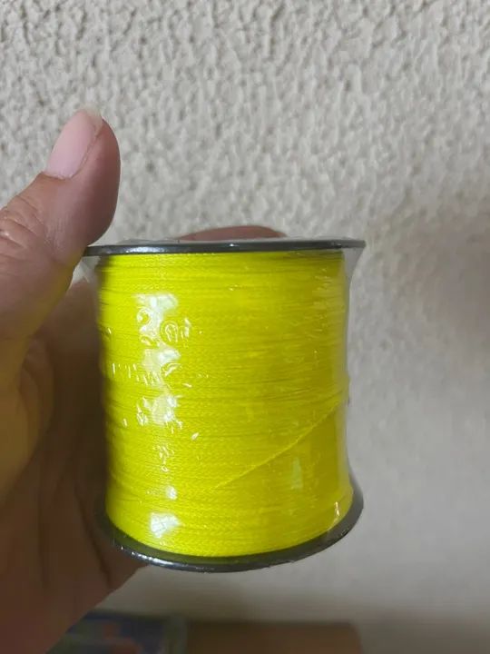 Linha de pesca amarela  - Foto 3