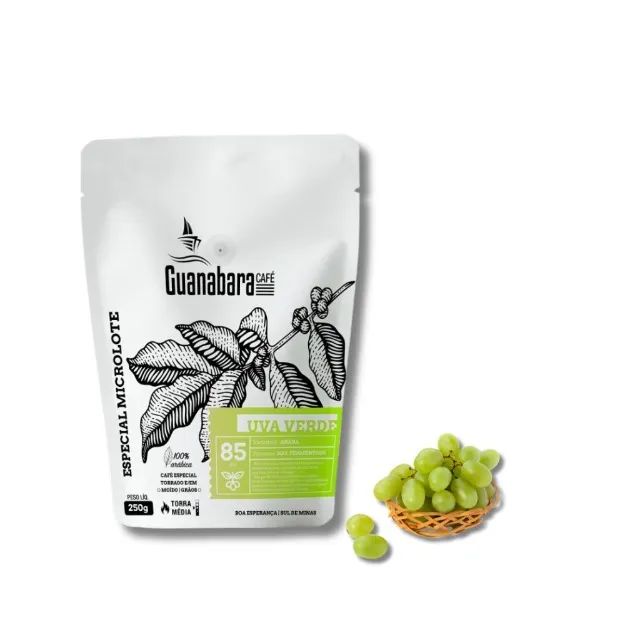 Café Especial Microlote Guanabara Uva Verde 250 g - Torra Média