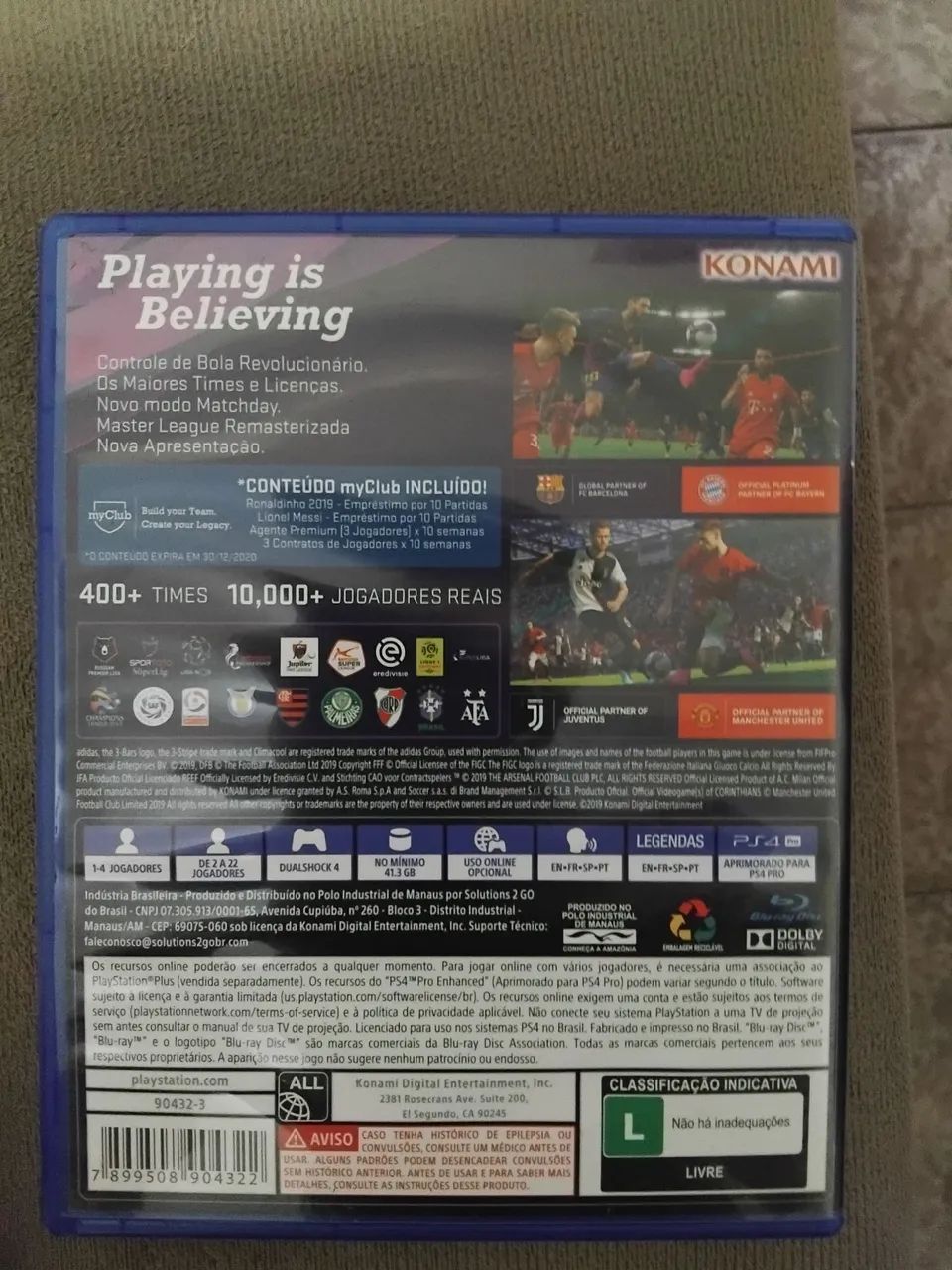 Pro Evolution Soccer 2020 - PS4 mídia física  - Foto 2