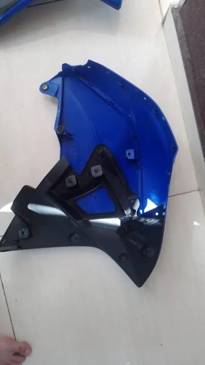 Par de Carenagem Aba Do Tanque  Lander Azul 2022 Original - Foto 4