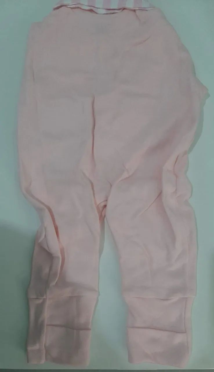 MACACÃO MENINA SUEDINE com 2 BORDADOS para Bebês - rosa claro gatinha - tamanho M - Foto 4