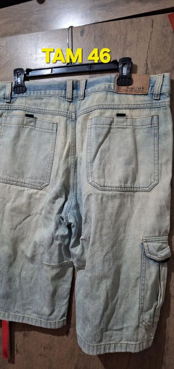 Bermuda jeans masculina Tam 46 - Foto 3