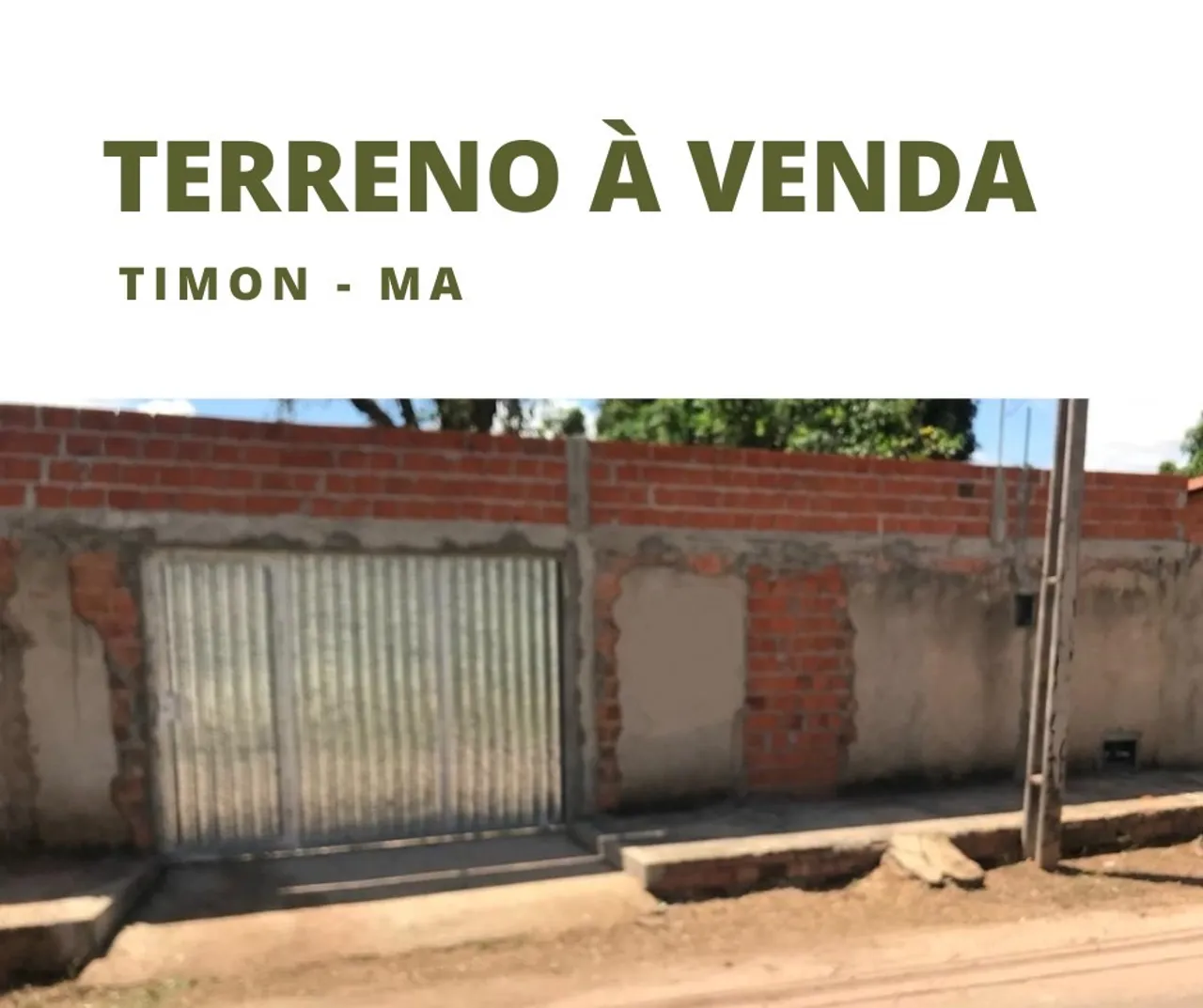 Vende-se terreno em Timon-MA