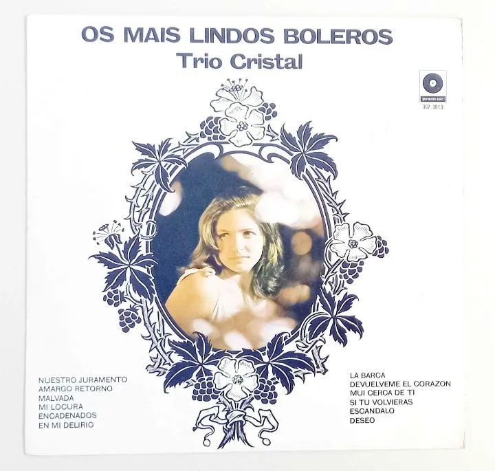 Disco de Vinil "Os Mais Lindos Boleros" - Trio Cristal