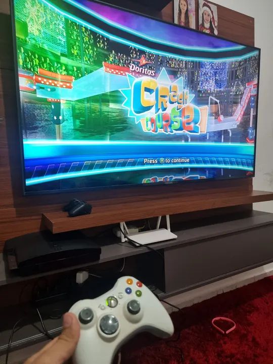 Xbox 360 com controle e jogos  - Foto 3
