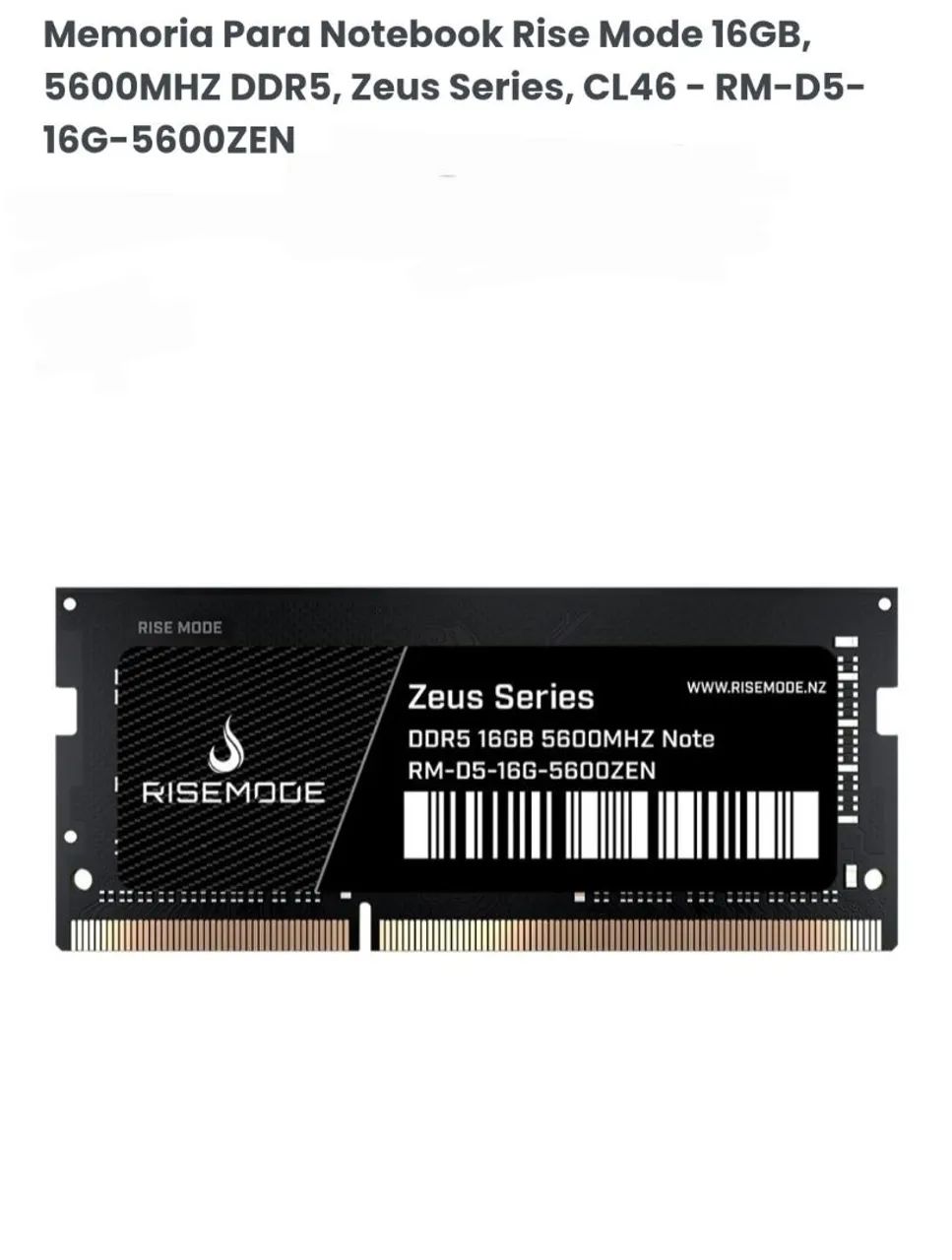 Memória para notebook Rise Mode 16gb