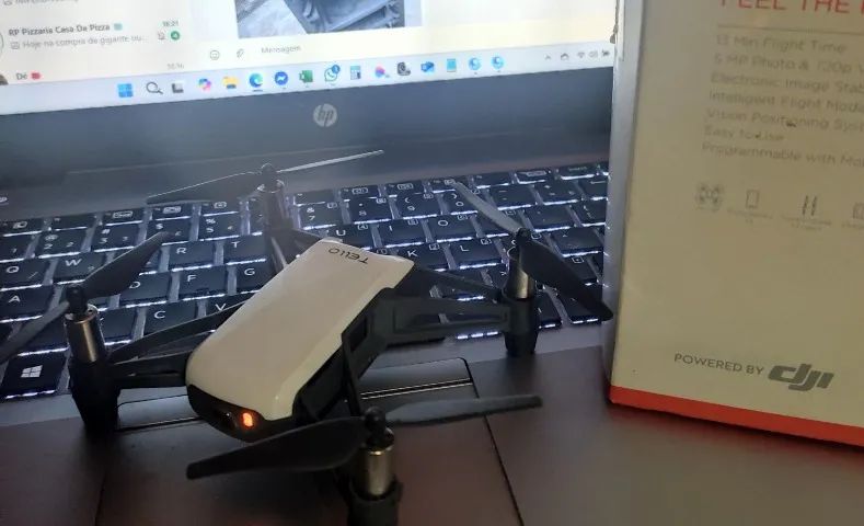Drone DJI Tello impecável - aceito cartão e trocas - Foto 2