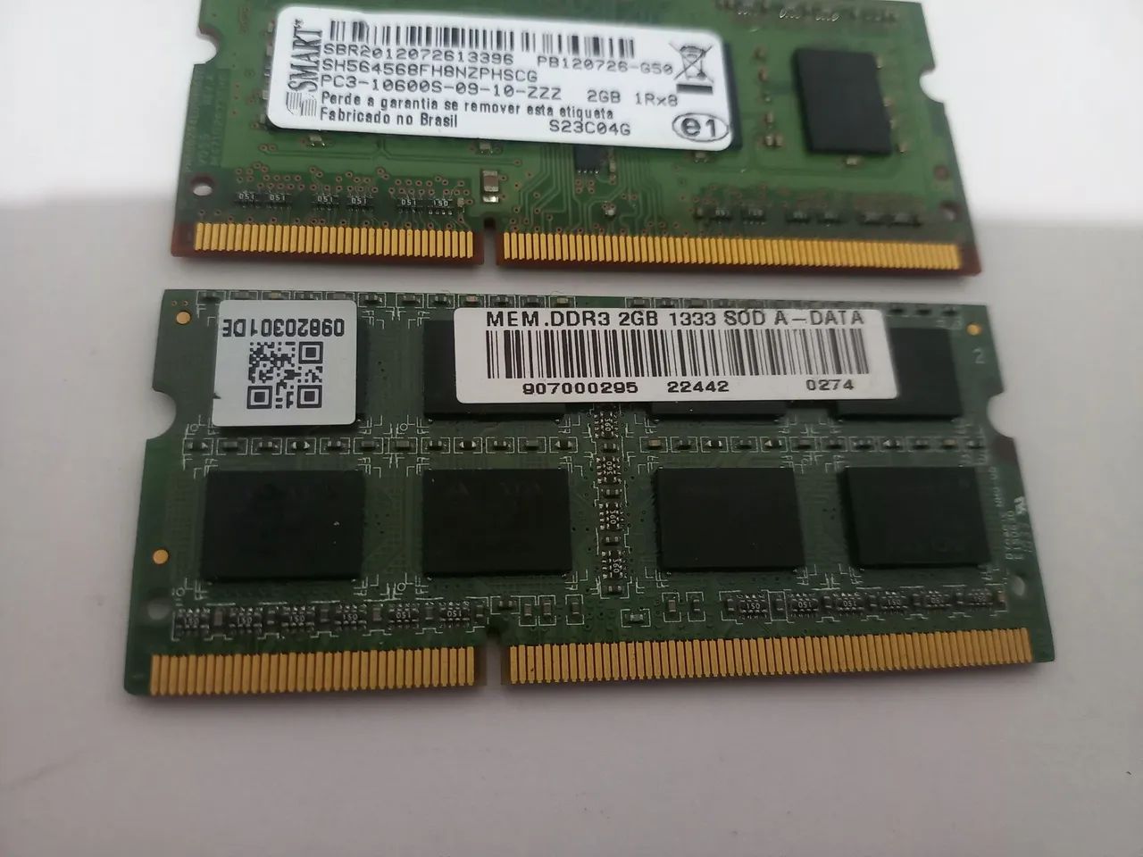 Memória DDR 3 4gb (2x 2gb) para notebook 